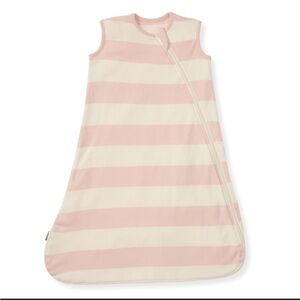 BURT’S BEES BABY Pink and White Striped Sleep Sack NWT SZ MEDIUM #408